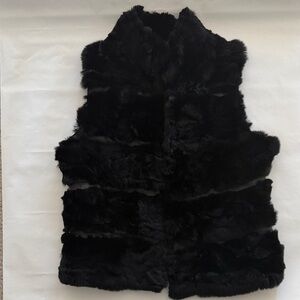 Dolce Cabo Black Faux Fur Vest